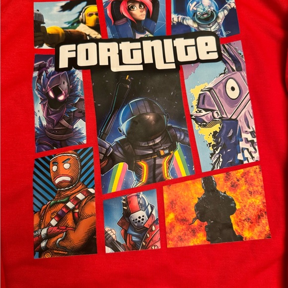 Red Light-Weight (thin) Fortnite Youth Hoodie - Picture 3 of 3